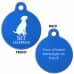 Sit Happens Engraved Aluminium 31mm Large Round Pet Dog ID Tag